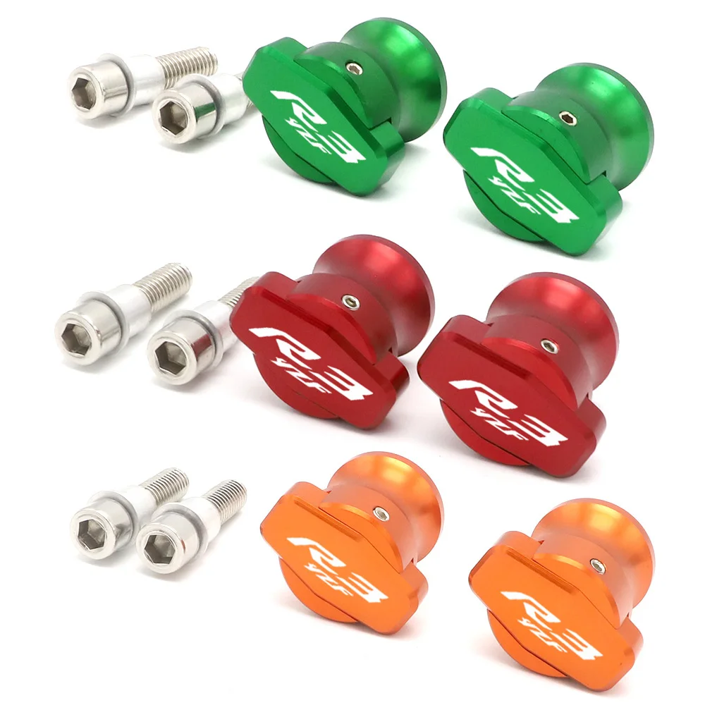 

Motorcycle R3 Accessories For YAMAHA R3 YZF R3 YZF-R3 YZFR3 Swingarm Spools Slider Swing Arm Stand Screws R3 6mm 2015-2019