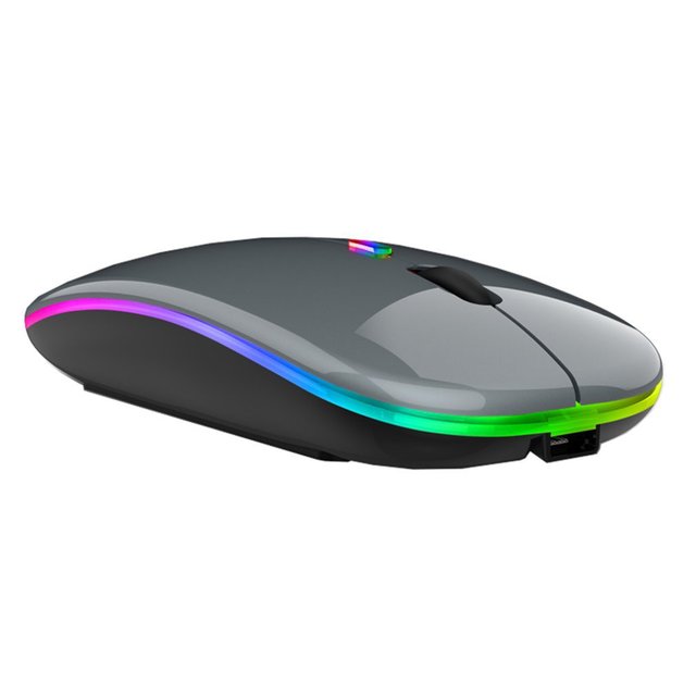 Cordless Mouse Wireless 5.0 Mouse USB Rechargeable RGB Mouse 2.4GHz 1600DPI Gaming Mouse For Laptop Computer PC
