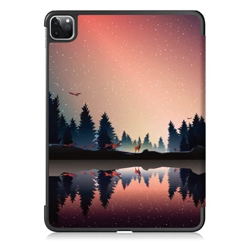 

Stand Cover PU Full Protection Tablet Case Triple Fold Back Shockproof Shell Solid Durable Anti Scratch For IPad Pro 11 2020