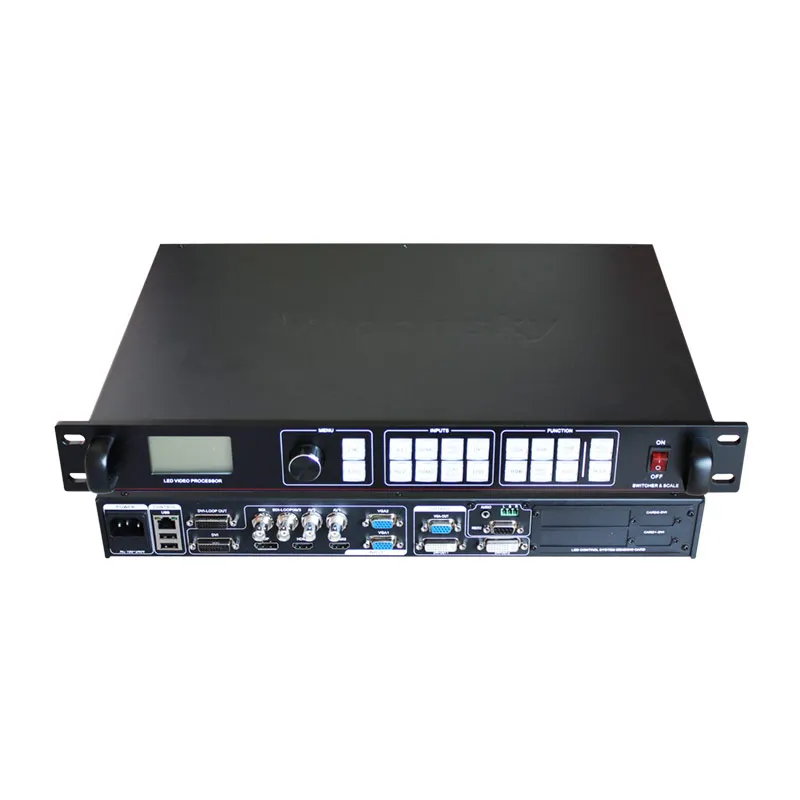 Настенный контроллер для видеостены sdi lvp915s, например, vdwall lvp615, Светодиодный настенный видеопроцессор, поддержка карт linsn ts802d для 2X2 видеостены
