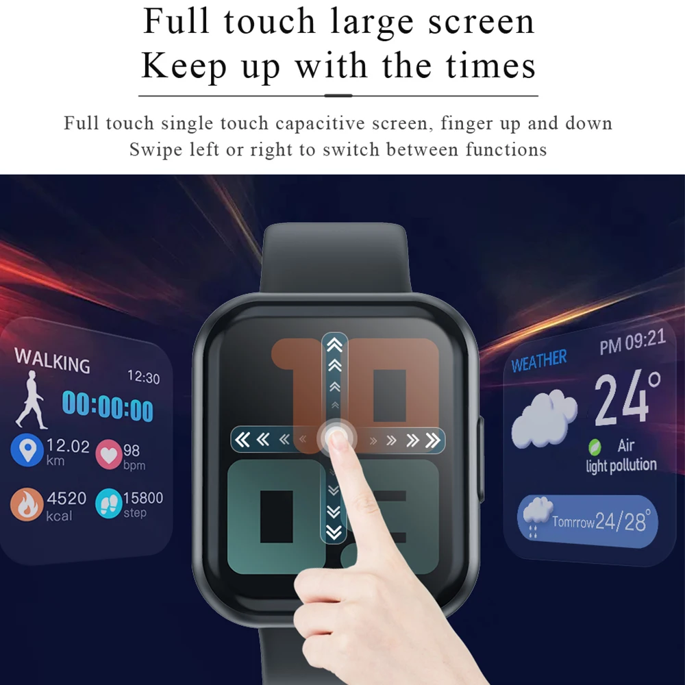 Smart Watch T88 Watches Men Sport SmartWatch for Women Fitness Bracelet Full Touch Screen Waterproof Watch for Android Pk P70