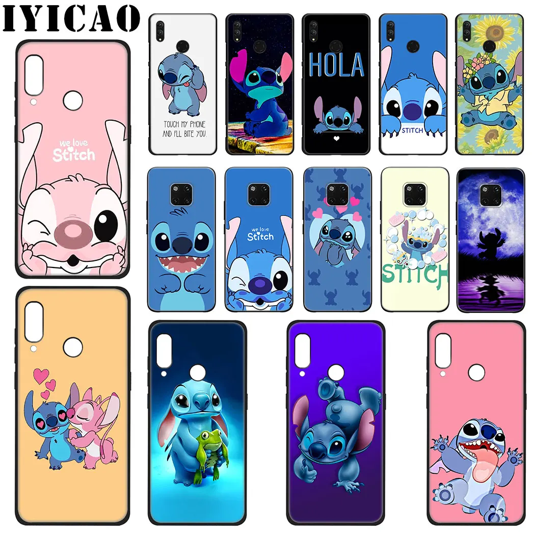 Cute Cartoon Stich Soft Silicone Case for Huawei Mate 30 Pro Lite Y9 Prime P9 P8 Cover |