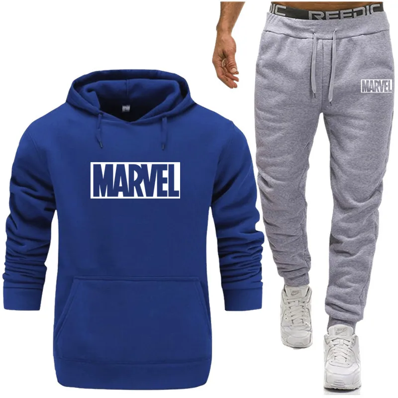 Мужской Человек-паук marvel Спортивная одежда для бега костюмы тренажерный зал для обучения фитнесу пальто толстовки брюки наборы мужской спортивный костюм для бега - Цвет: Photo Color 14