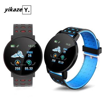 

Men's Smartwatch 119 Plus Bluetooth Smart Watch Men Blood Pressure Fitness Tracker Waterproof Sports Watches Round Wristwatch