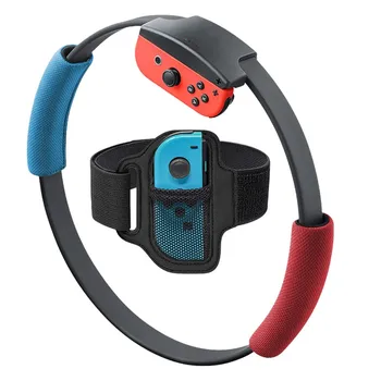 

Adjustable Leg Fixing Strap Sport Band + Non-Slip Ring-Con Grips For Nintend Switch Joy-con Ring Fit Adventure Game 56cm Elastic