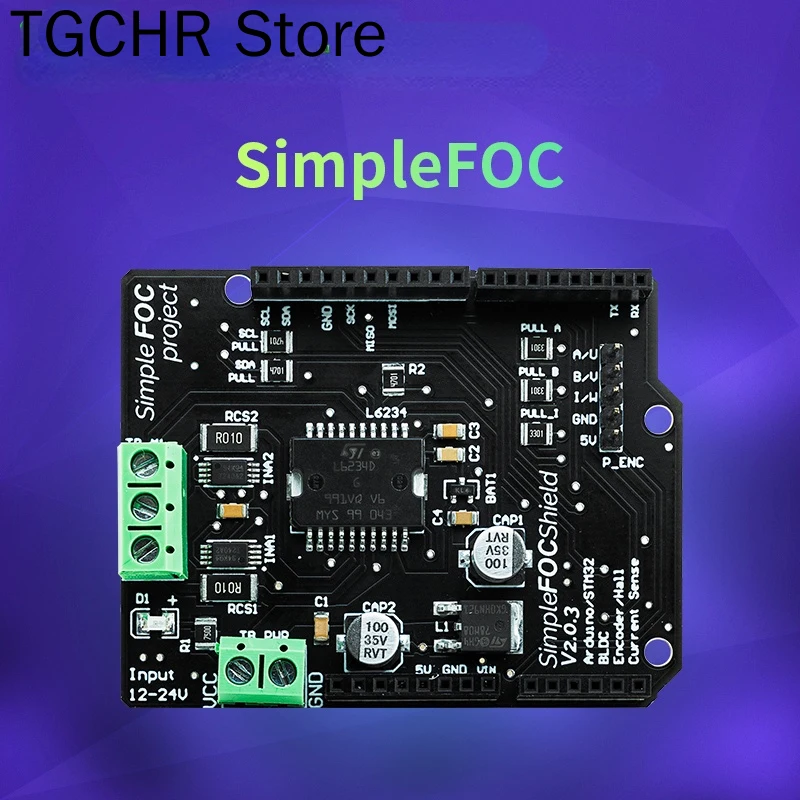 Simplefoc shield v2.0.4 FOC BLDC servo motor controller