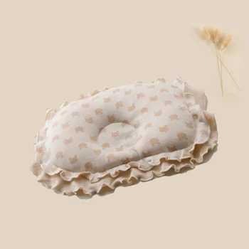 

Muslinlife Head Protection Cushion lace Pillow Newborn Kids Pillows Animal Printed Cotton Kids Pillow Sleep Positioner Dropship