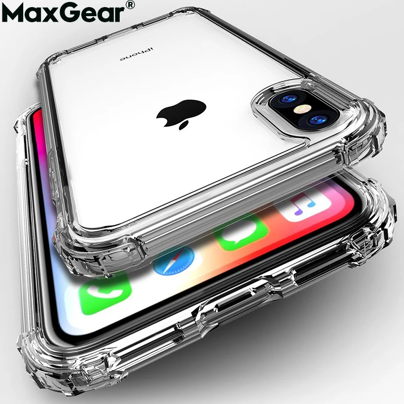 

Clear Shockproof i Phone Case For iPhone X XR XS Max 5 6 S 6S 8 7 Plus 5S SE 11 Protection Transparent Silicone Cover Funda Case