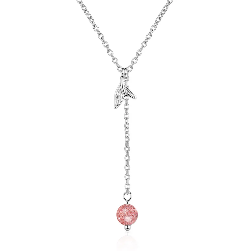 Женский кулон в виде хвоста русалки ModaOne подвеска с длинной цепочкой украшенная