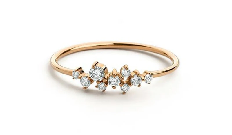 Мода Кристалл простое кольцо циркония Простые Кольца для женщин Элегантный покрытый серебром женские обручальные кольца ювелирные изделия для девушек