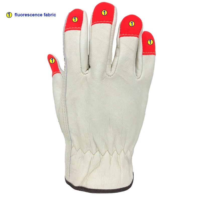 Luvas de Trabalho Sasfety Couro Proteção Segurança Corte Trabalho Reparador Garagem Corrida Moto Luva 4040 Rjs 7 Rjs sasfety luvas de trabalho couro proteção