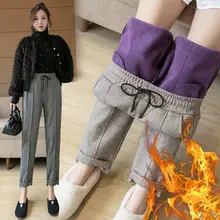 Aliexpress - Woolen Pants Women’s Spring and Autumn 2021 New Style Outer Wear Korean Version of All-match Radish Feet Pants Casual Trousers