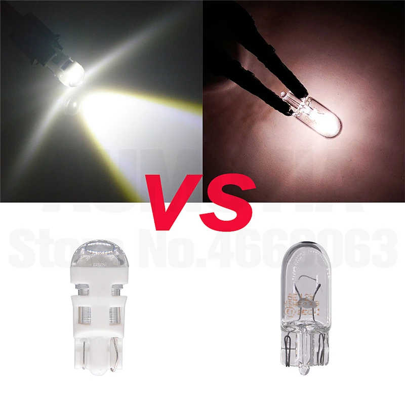 100x T10 светодиодный 194 W5W 1 светодиодный 501 3030 SMD авто отложным воротником сбоку номерной знак светильник лампа габаритного огня AC/DC 12V