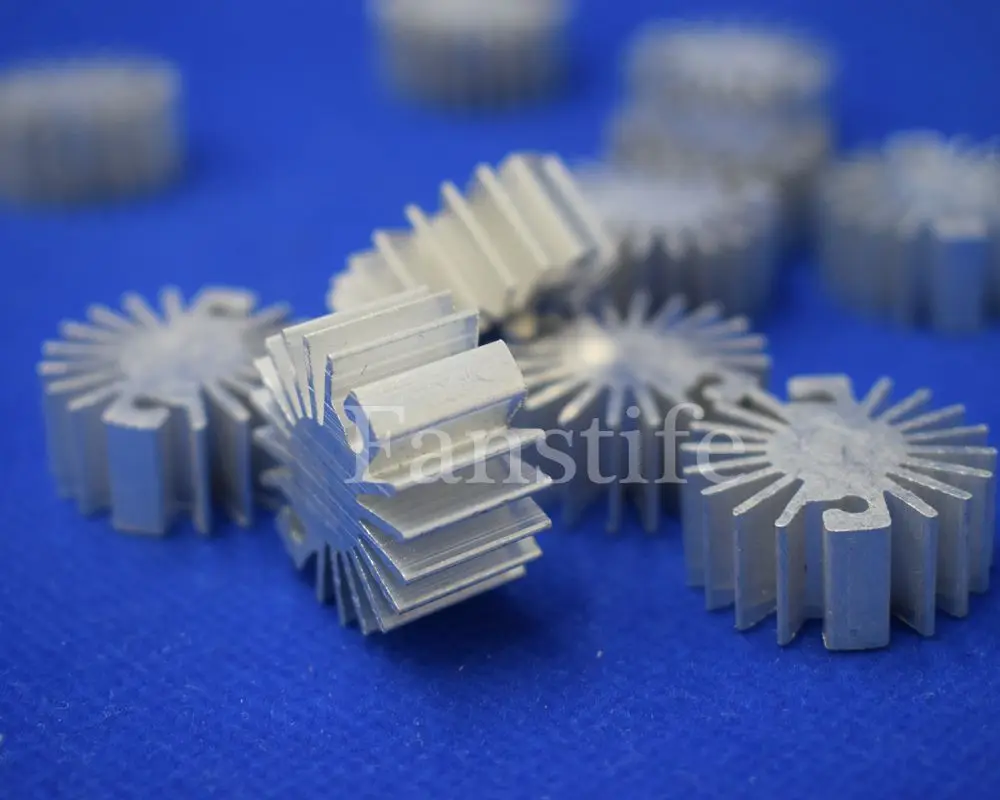 23mm Height-12mm 1W High Power Led Radiator Aluminum Heatsink Star