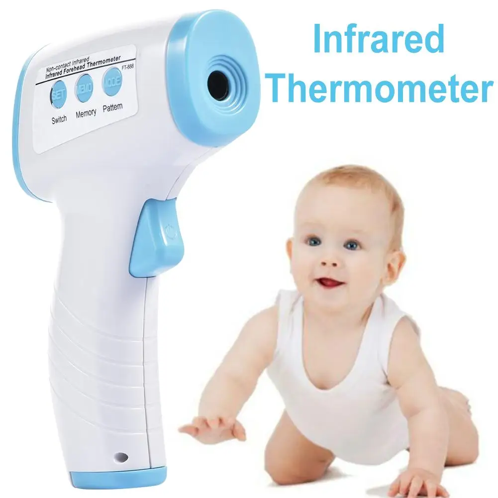 

Prevention Equipment Kit Test Forehead Ear Thermometer Digital Infrared Temporal Thermometer For Baby Adults Protection