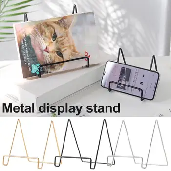 

Wrought Iron Storage Rack Display Stand Photo Decorative Plate Holder Book Metal Dishe Plate Support Rack For Kitchen Home Decor