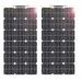 300 Вт 2*150W Гибкая Водонепроницаемый Панели солнечные ячейки Зарядное устройство 12V батарея Панели солнечные s Китай открытый Панель на солнечной батарее - Цвет: 2 pcs solar panel