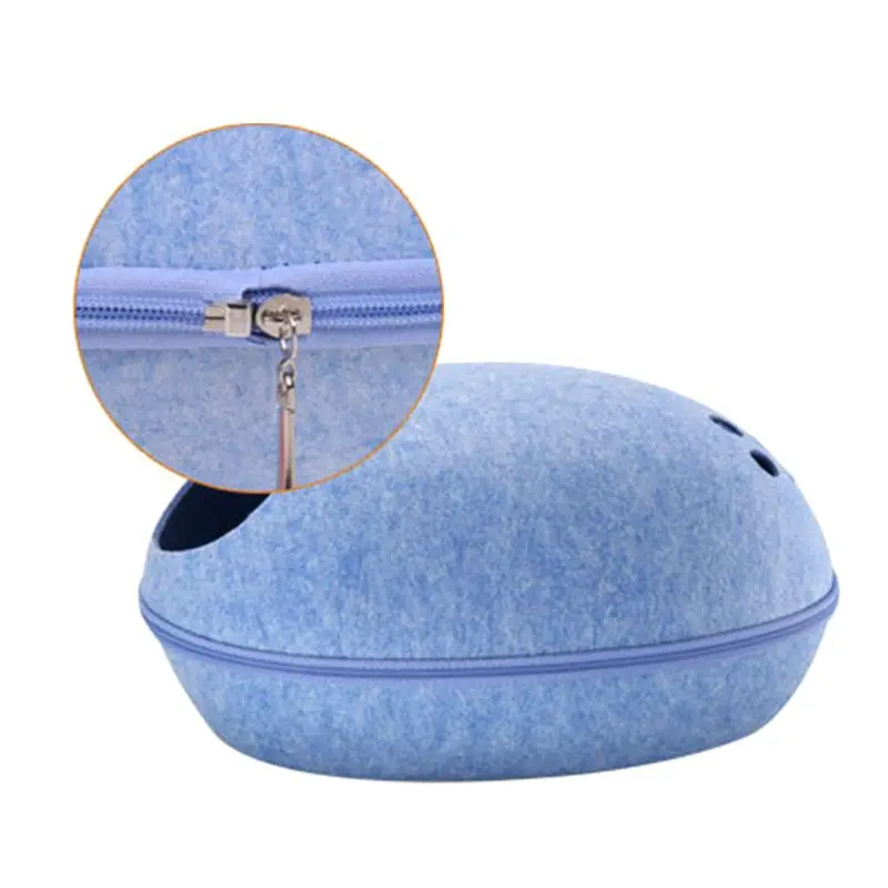 Creative Eggshell Nest Breathable Cat Bed Felt Pet Nest Funny Kitten Puppy Cave 831B
