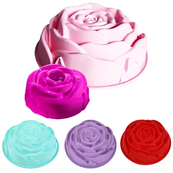 

Rose Flower Silicone Molds Wedding Cupcake Topper Fondant Cake Decorating Tools Sugarcraft Candy Clay Chocolate Gumpaste Moulds