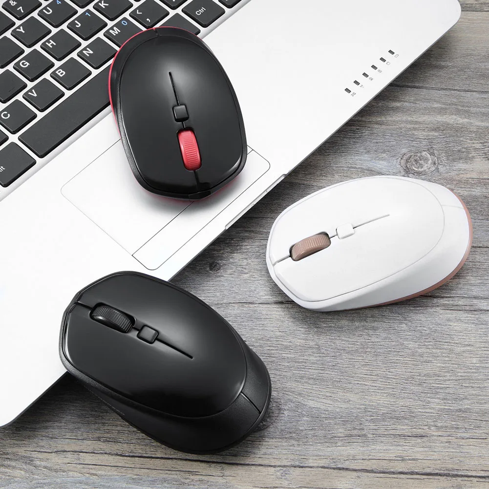 Беспроводная мышь с Bluetooth 2400 dpi, 4 кнопки, перезаряжаемая оптическая мышь для ноутбука, ПК, игровая DQ-Drop