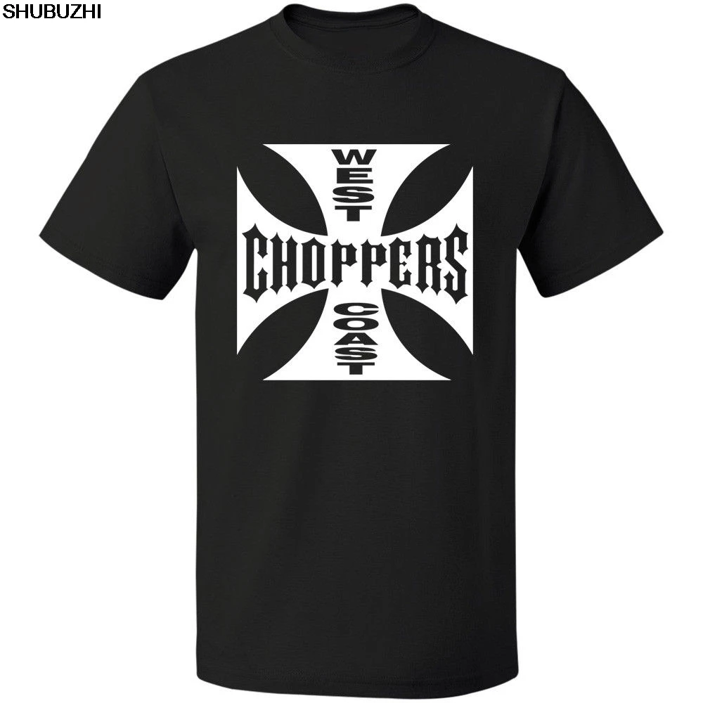 WEST COAST CHOPPERS T-shirt Free Shipping Cotton S-3XL Men Summer Short Sleeves T Shirt Middle Aged Top Tee sbz4410 - Цвет: Черный