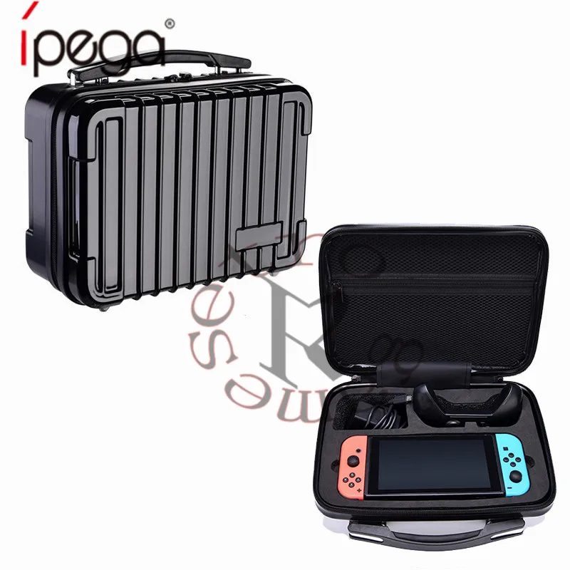 Для nintendo Switch NS консоль с сумкой для хранения Водонепроницаемый Портативный Твердый чехол из поликарбоната для Для nintendo Switch NS Защитный чехол - Цвет: Черный