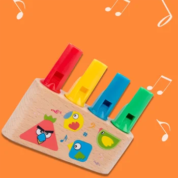 Montessori toys children's early education jigsaw wooden Musical Instruments  toys family toys children's gifts 1
