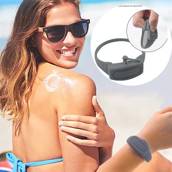 

Wristband Hand Dispenser This Wearable Hand Sanitizer Dispenser Pumps Disinfecta