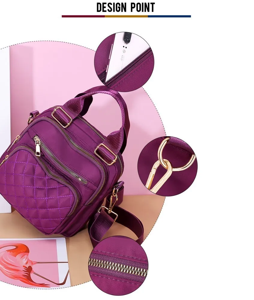 Herald Модные женские рюкзаки, повседневная Водонепроницаемая школьная сумка для девочек-подростков, многофункциональная Женская дорожная
