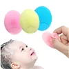 1 Pcs Soft Silicone Facial Cleaning Brush Shower Baby Massage Wash Pad Face Exfoliating Brushes Super Soft Sponges Scrubbers 2