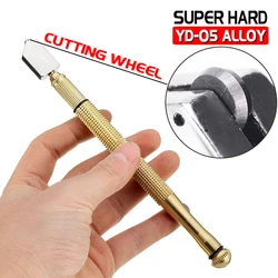 Cortador de vidro profissional com carboneto de tungstênio, cortador de vidro profissional d40 com precisão espelho manchado