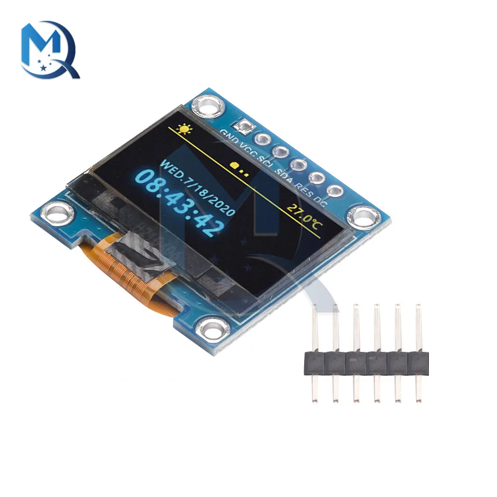 Display OLED da 0.96 pollici Moudlue 3.3-5V schermo OLED a 6 Pin 128X64 modulo di visualizzazione Driver LCD IIC/SPI SSD1315 - Image 5