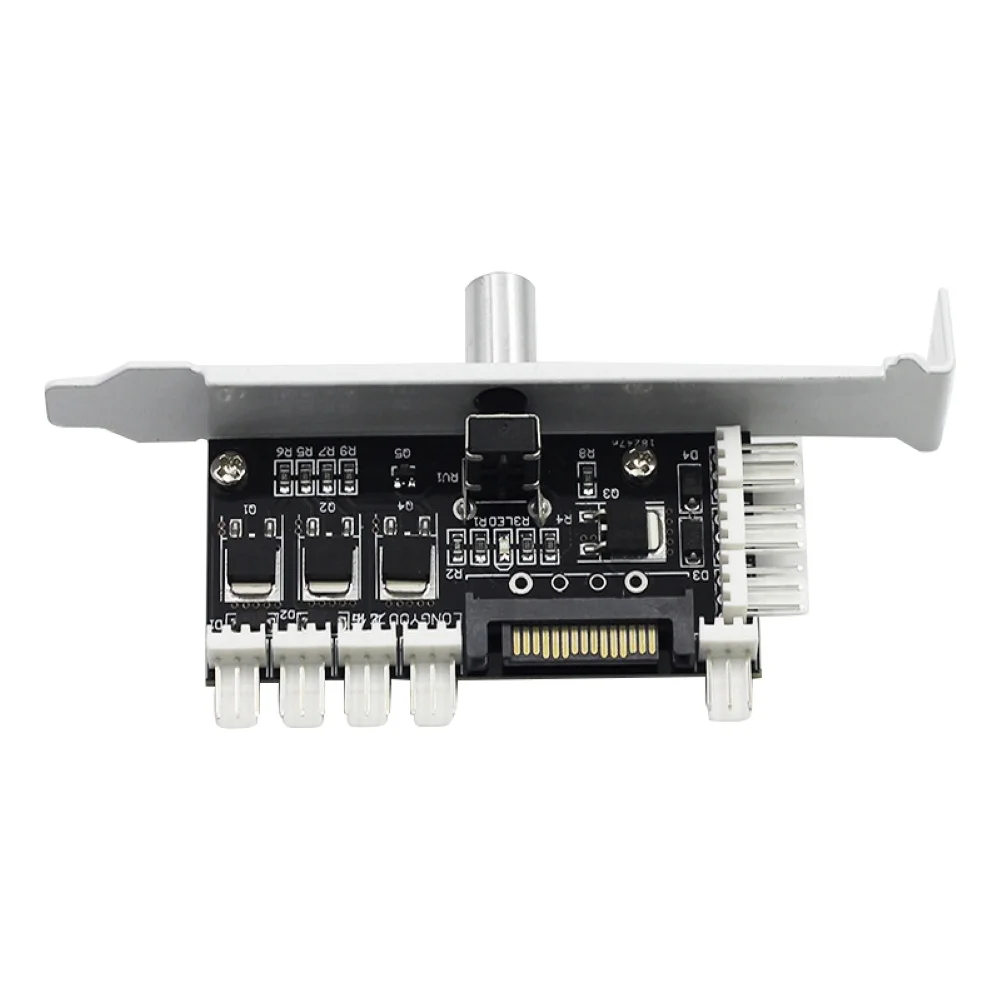 8-канальный сетевой видеорегистратор SATA/4Pin настольный компьютер чехол металлический Процессор Скорость вентилятора контроллер регулятор вентилятора разъем PCI Установка для различных 3Pin вентилятор