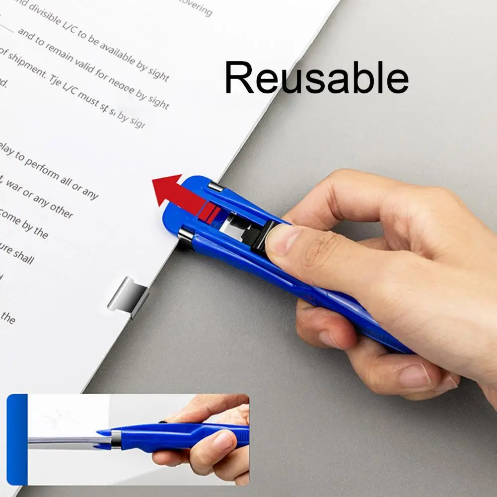Portable Reusable Clip Push Latest Paper Fixing DIY Organizing fixatio W4V9 