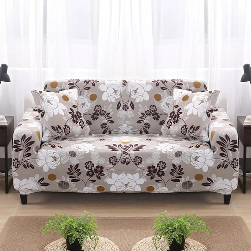 Sofa Cover Elastic Polyester 1/2/3/4 Couch Slipcover bench covers for Living Room Furniture Protector Spandex sofa covers