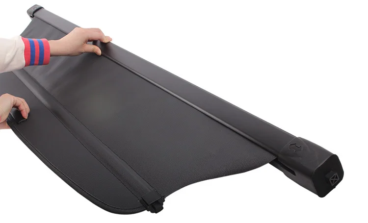 For Mitsubishi Outlander- Aluminum+Canvas Rear Cargo Cover privacy Trunk Screen Security Shield shade Accessories - Цвет: Electric door