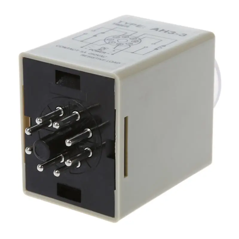 DC 12V 0-30 секунд 30s Электрический таймер задержки Реле времени DPDT 8P w база