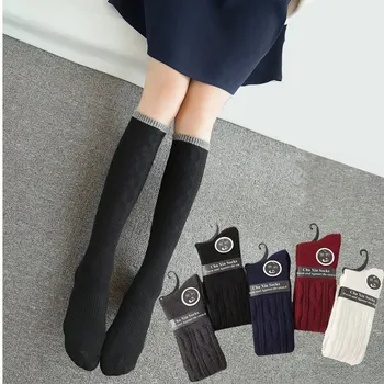 

1pair Women Fashion socks Autumn winter long Knee Thick socks Women's Cotton Thigh High Sexy Socks Winter Boot Socks Wholesale
