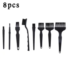 8 шт., антистатические щетки, щетка для пыли, нескользящая ручка, черная переделка, инструменты для очистки, запчасти, высокое качество