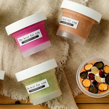 

120ML Frosted White Ice Cream Cup with Lid and Sticker Pudding Cake Jelly Dessert Bakeware Packaging Cup Boxes