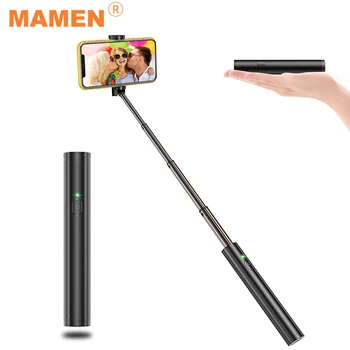 

MAMEN 16-66cm Adjustable Selfie Stick Tripod Monopod With Wireless Bluetooth For Xiaomi Huawei Android/iOS Smartphone Selfie