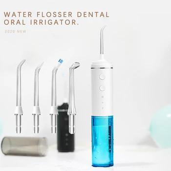 

Oral Irrigator Dental Ultrasound USB Tartar Remover Water Flosser IPX7 Portable Dental Jet Teeth Cleaner for Teeth Whitening