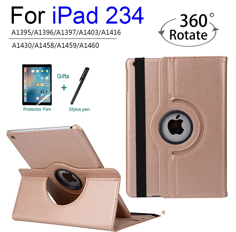 Чехол для iPad 2 3 4 модели A1458 1459 A1460 крышка Auto Sleep чехол Apple ipad выпуска 360 градусов
