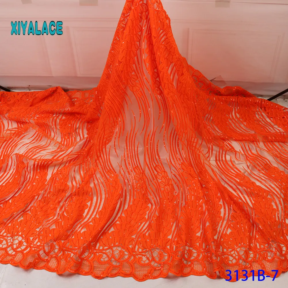 High Quality Embroidered Lace Fabric Nigerian Woman Lace Fabrics Dress African lace fabric French Lace Fabric Wedding 3131B