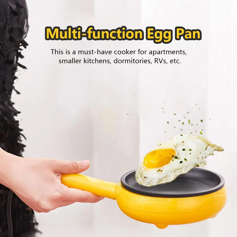 Mini Fry Pan Automatic Power off Egg Pan Cooker American Standard 110V/European Standard 220V Plug for Home Breakfast Making