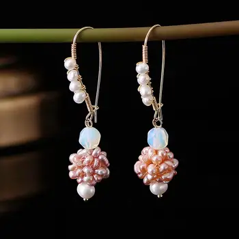 

Coeufuedy Original Design Pearl Drop Earrings Freshwater Pearl dangle Earrings For Women Party Fine Jewelry