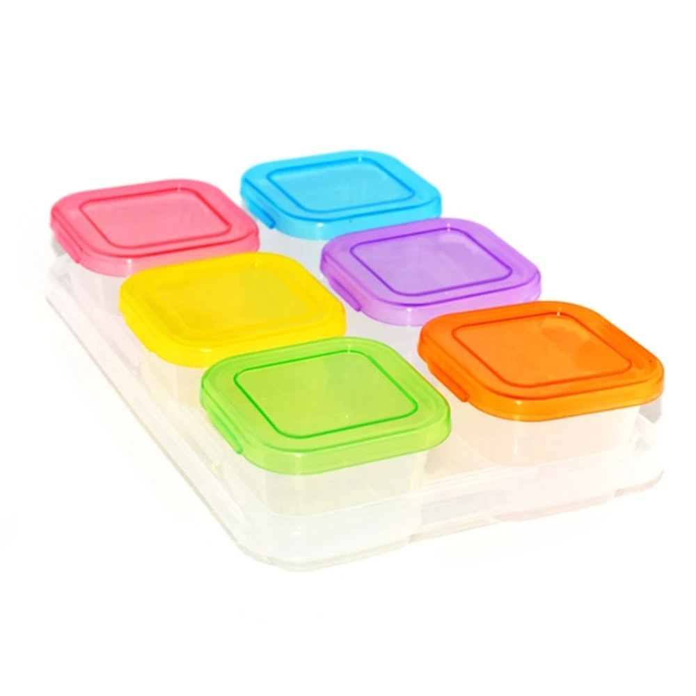 Plastic Boxes With Lids 150ml Round Mini Crisper Freezer Box Plastic  Storage Container Baby Food Refrigerator - AliExpress