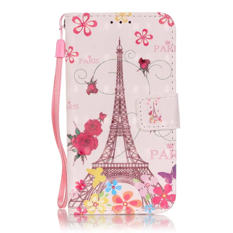Butterfly Tower Чехол-бумажник чехол для samsung Galaxy Core Grand Prime G360 G530 G532 J3 J5 SM-J510F S4 S5 S6 Edge Plus S7 крышка подставкой Coque C21 - Цвет: Butterfly Tower