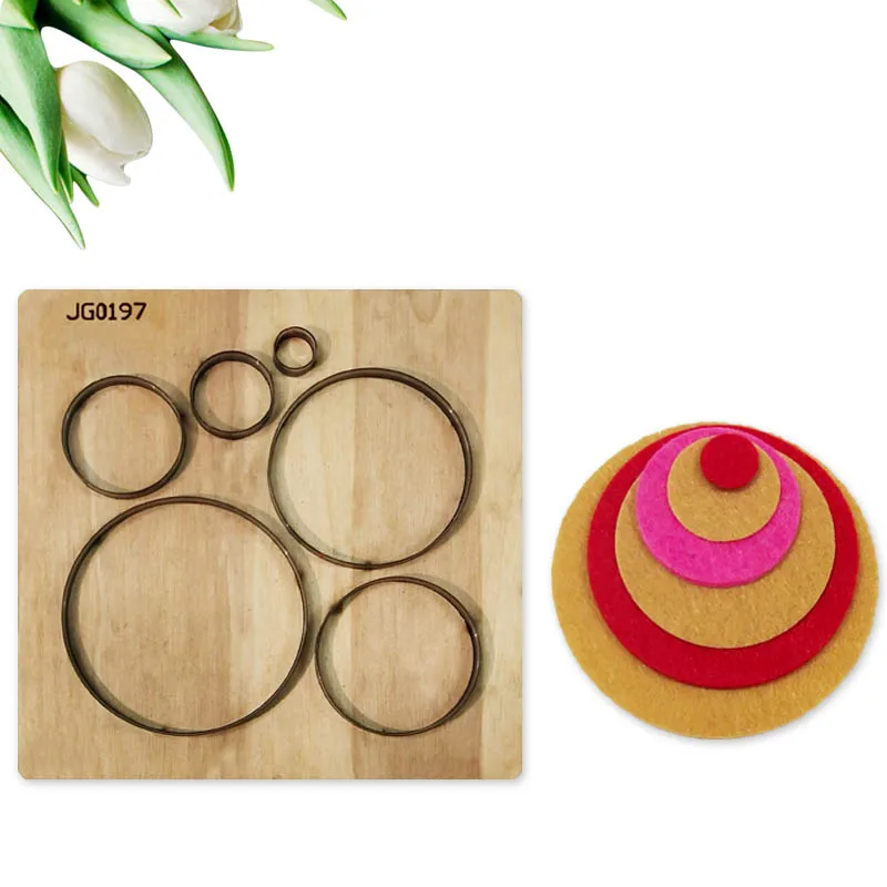 

Customized cutting dies Leather Fabric Craft DIY Circle Earrings Wooden Template Knife Punching Laser Cutter Dies Mould Cutter