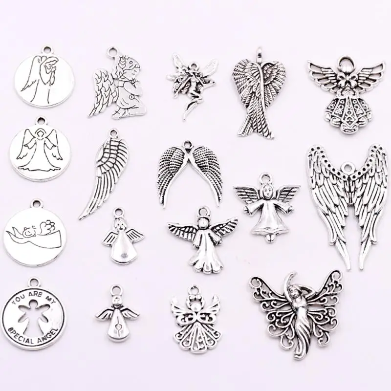 Metal Big Angel Wings Charms Pendants for Jewelry Making DIY Accessories Charm Necklace Bracelet Earrings Making|Шармы| |